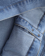 ウォッシュ加工スタンドカラージャケット