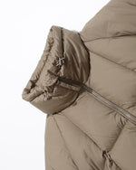 Solid color loose down jacket