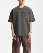 フィッシュボーンプリントの半袖