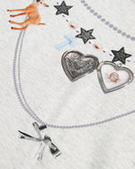 Retro pattern all-match short-sleeve