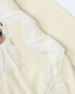 漫画柄のプルオーバーセーター