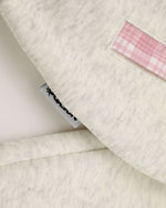 チェック刺繍フード付きスウェットシャツジャケット