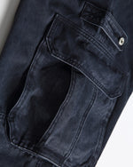 Washed work trousers