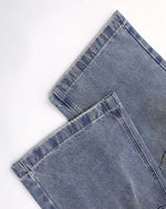 インクジェットウォッシュ加工のダメージジーンズ