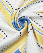 Retro sports style V-neck short sleeves