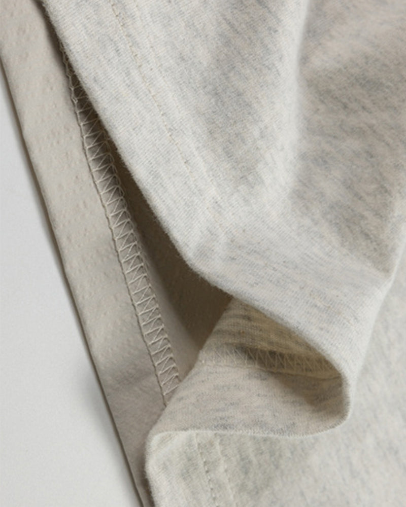 Contrast color stitching work short sleeves