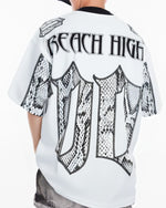 Snake print short sleeves