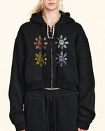 クロップドポケットジップアップジャケット