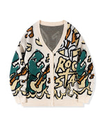 カップルのカラーブロックフード付きセーター