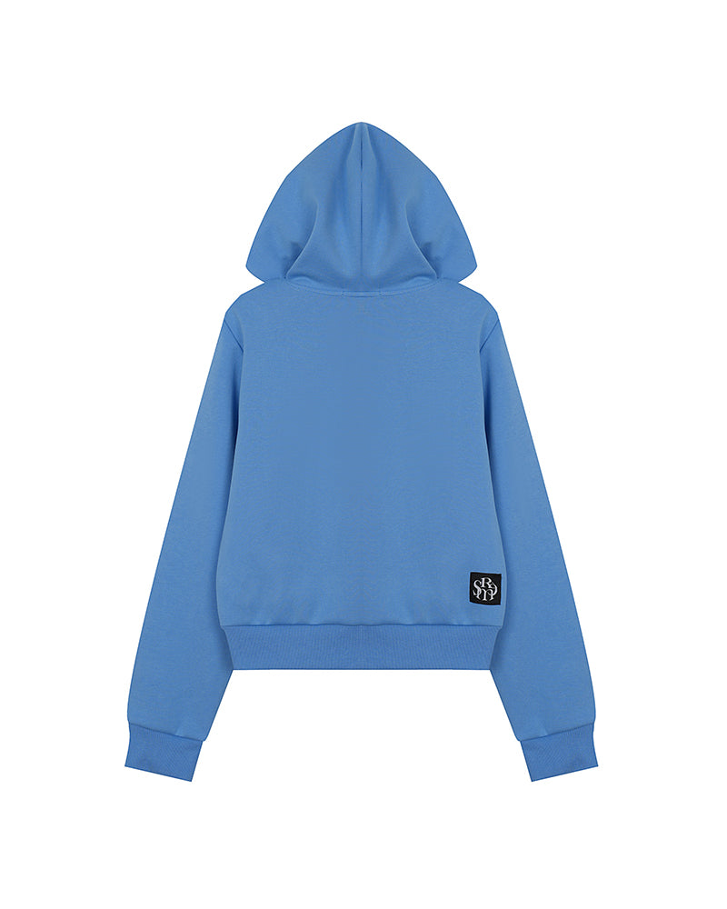 Hooded sweatshirt jacket
