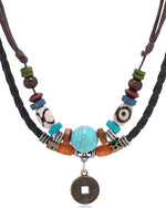 多層ターコイズビーズ