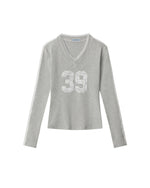 レースパネルの長袖