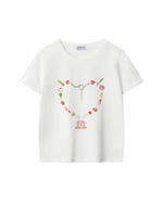 Cute colorful heart short sleeves