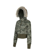 Camouflage zip-up jacket
