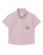 Cute Plaid Short-Sleeve Shirt