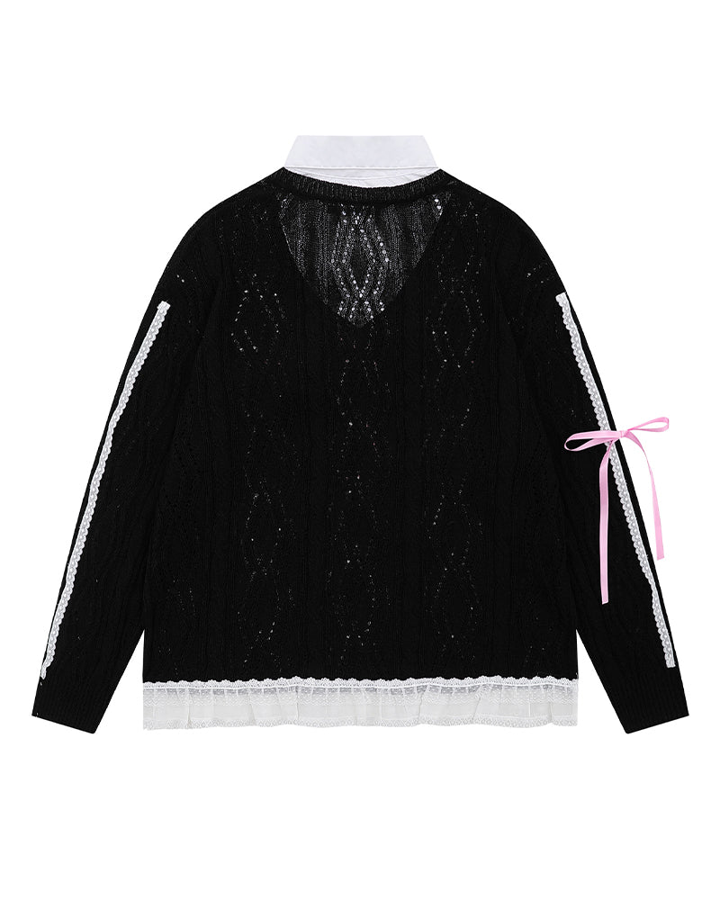 Simple knitted sweater