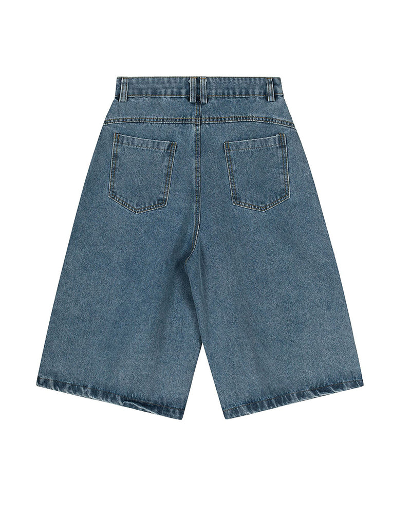 Loose Fit Cropped Shorts