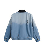 ダメージ加工のウォッシュジャケット