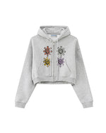 クロップドポケットジップアップジャケット