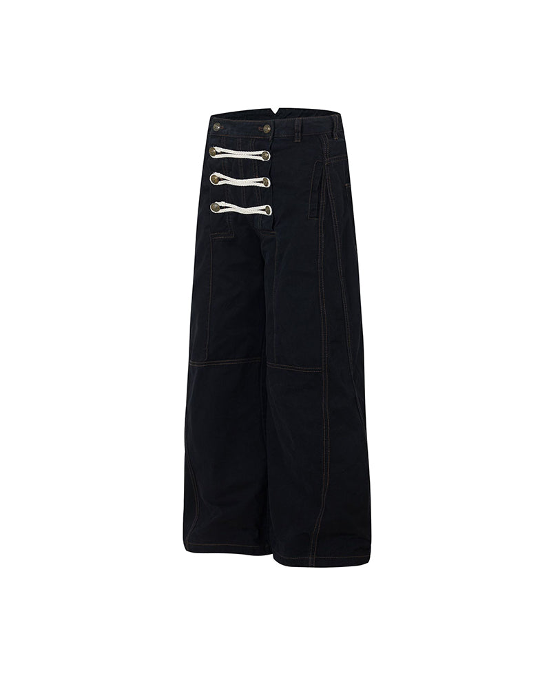 Double-breasted casual trousers