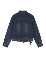 Double-belt denim jacket