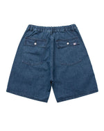 ベーシックなダブルポケットデニムショートパンツ