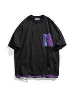 Contrast pocket short sleeves