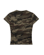 Retro simple camouflage short sleeve