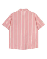 루즈 스트라이프 반팔 셔츠