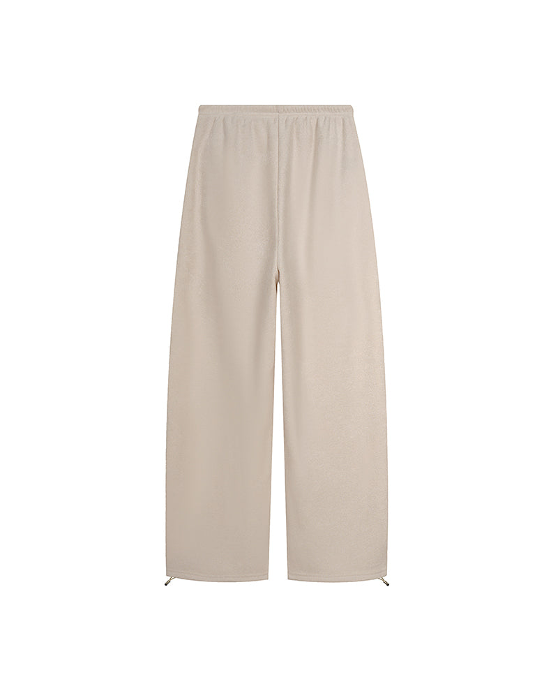 Drawstring casual trousers