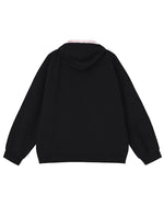 楽しいフード付きスウェットシャツジャケット