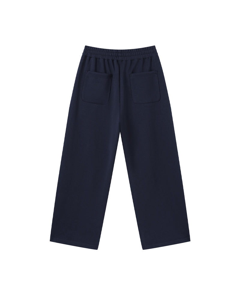 320g Wide-leg straight-cut trousers