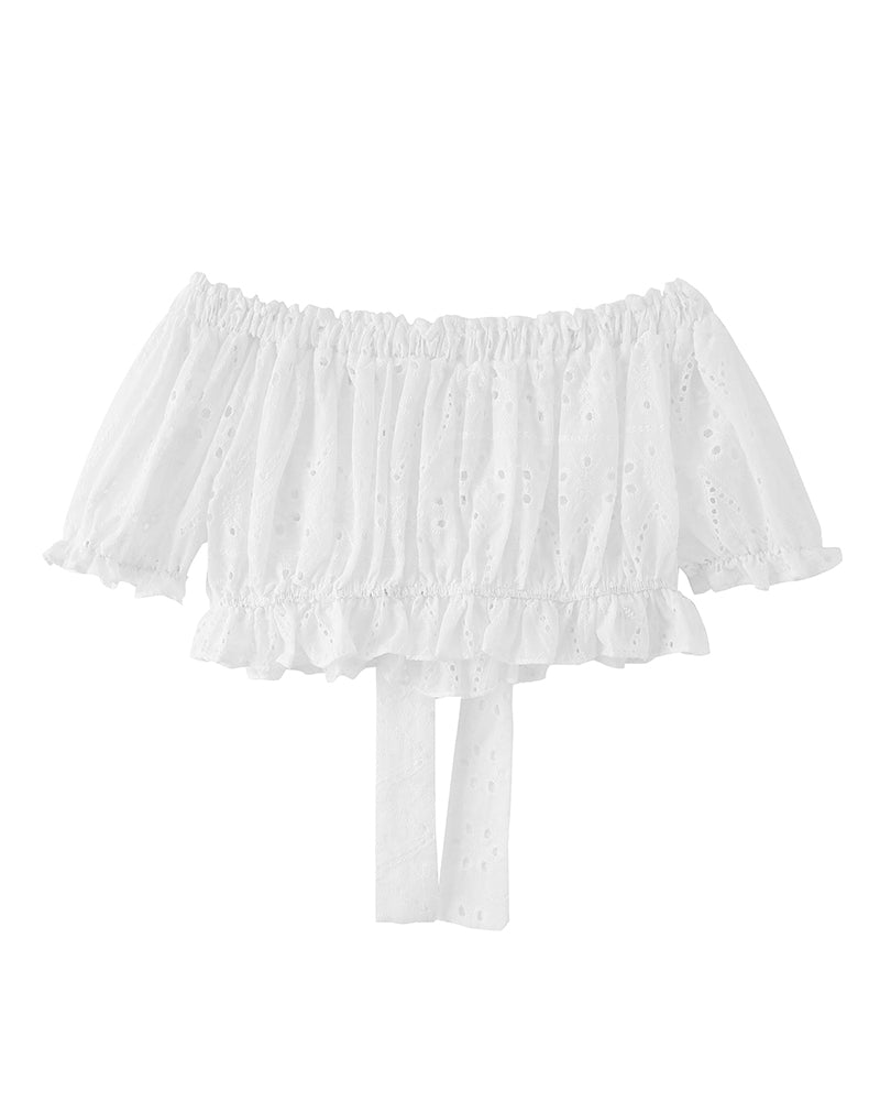 Personalized one-shoulder short sleeves