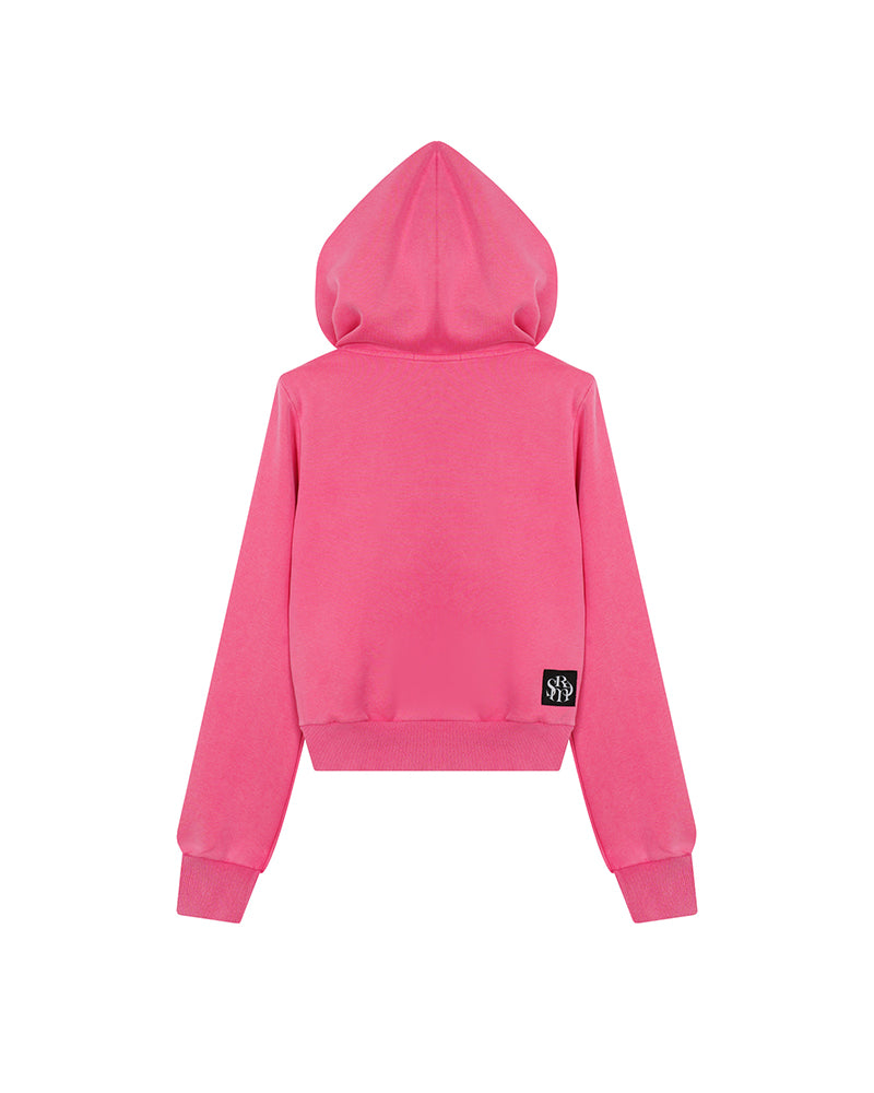 Washed-finish zip-up jacket
