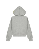 Double-breasted hooded sweatshirt