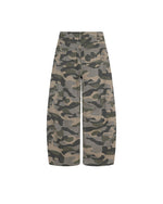 Camouflage wide-leg pants