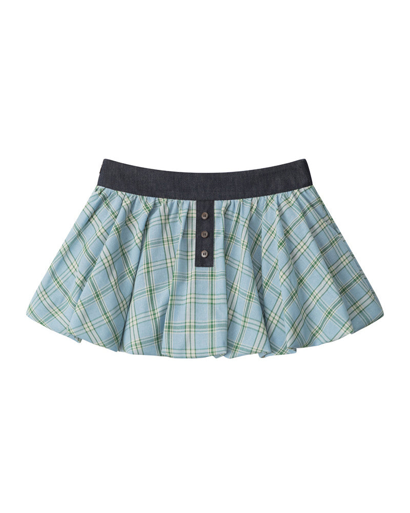 Retro pleated skirt