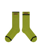 Color striped contrast socks