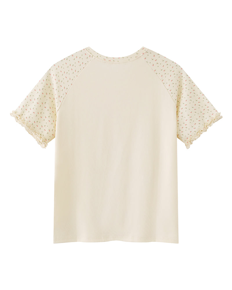 Loose and simple short sleeves
