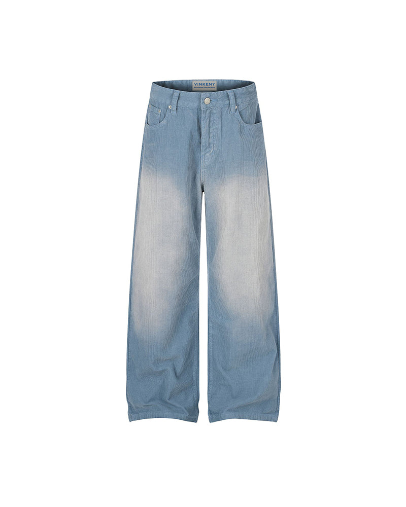 Loose-fit straight-leg trousers
