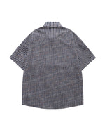 レトロチェック柄半袖シャツ