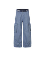 Color-block panelled cargo pants
