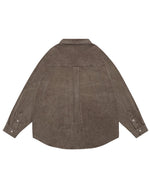 washed distressed long-sleeved shirt