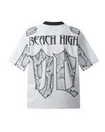 Snake print short sleeves