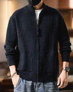 カジュアルレトロニットカーディガン