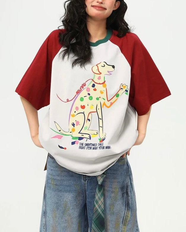 かわいい子犬の半袖