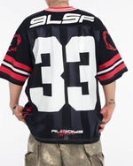 Retro digital sports short sleeves