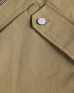 チェック柄パッチワークフェイクツーピースジャケット