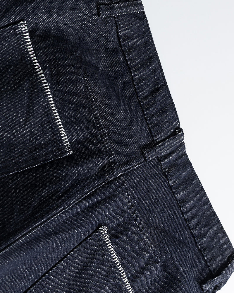 Loose-fit denim trousers