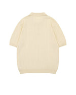 シンプルな高級ニット半袖